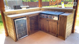 36” Cabelas Griddle, outdoor kitchen build