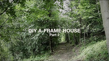 DIY Building A- frame house.  Part 2. Road cleaning.