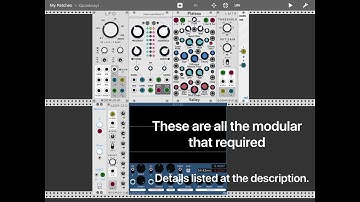 MiRack // VCV // My journey of patching 4 notes rotated ambience // beginner friendly