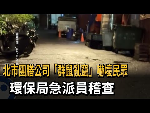 驚嚇！ 內湖團膳公司「鼠群亂竄」 北市環保局急派員稽查－民視新聞