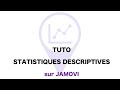 Statistiques descriptives de la cration de la base de donnes aux graphiques sur jamovi facile 