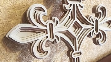 Scroll saw project - Making of 3d cross