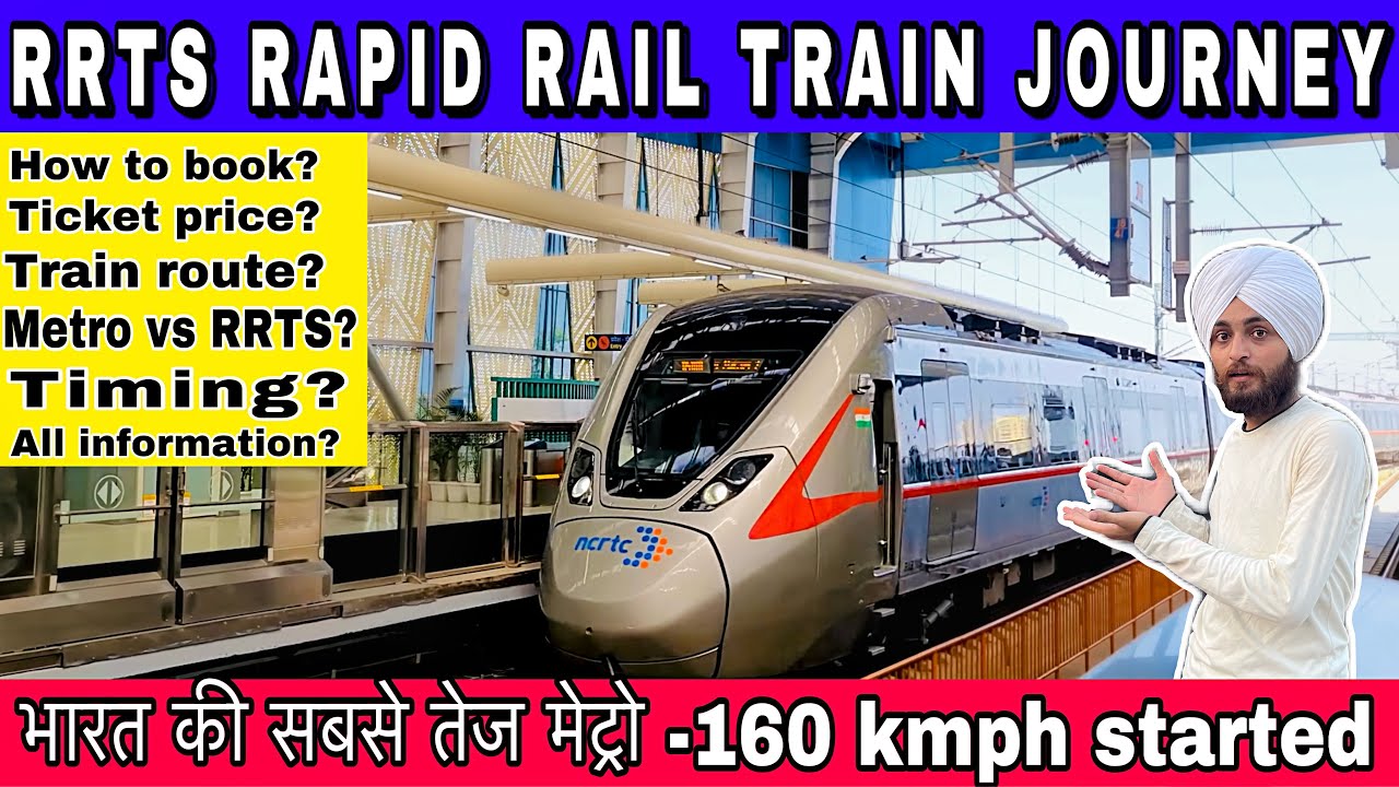 RRTS Delhi Meerut Train journey / Rapidx train in India Rapid Rail