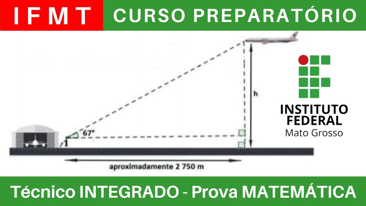 IFMT Curso Preparatório 23/24 🎯 Prova #IFMT 2023 MATEMÁTICA