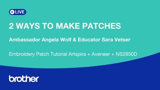 2 Ways to Design Embroidered Patches | At Your Side Virtually! EP 564