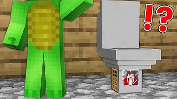 How JJ BUILT a TINY HOUSE inside Mikey