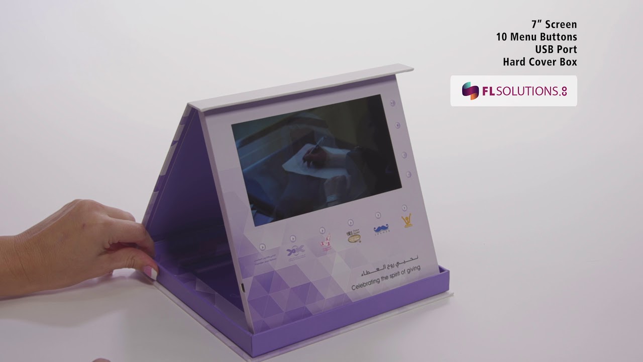 Video Foldout Display: 7" Screen, Multi-video, 10 Buttons - Product Example