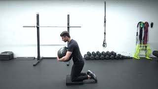 Tall Kneeling Hip Hinge with Medball