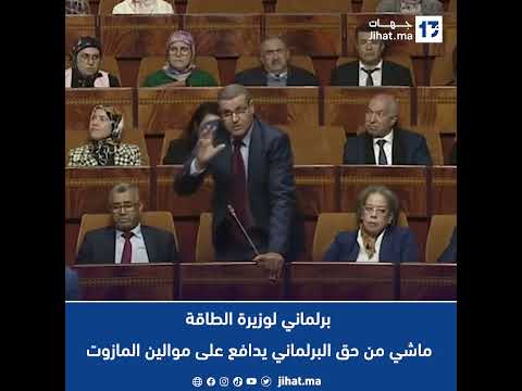 برلماني لوزيرة الطاقة ماشي من حق البرلماني يدافع على موالين المازوت