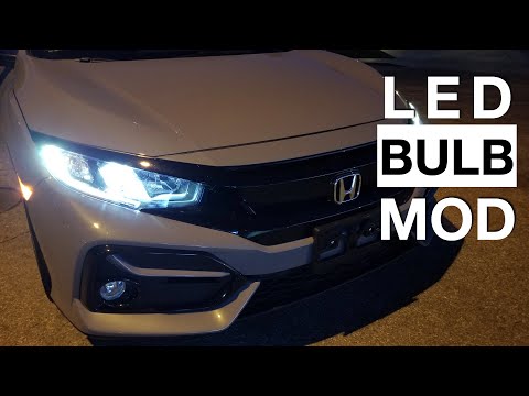 2021 Honda Civic Hatchback - Sealight S1 LED Headlights Bulb Upgrade