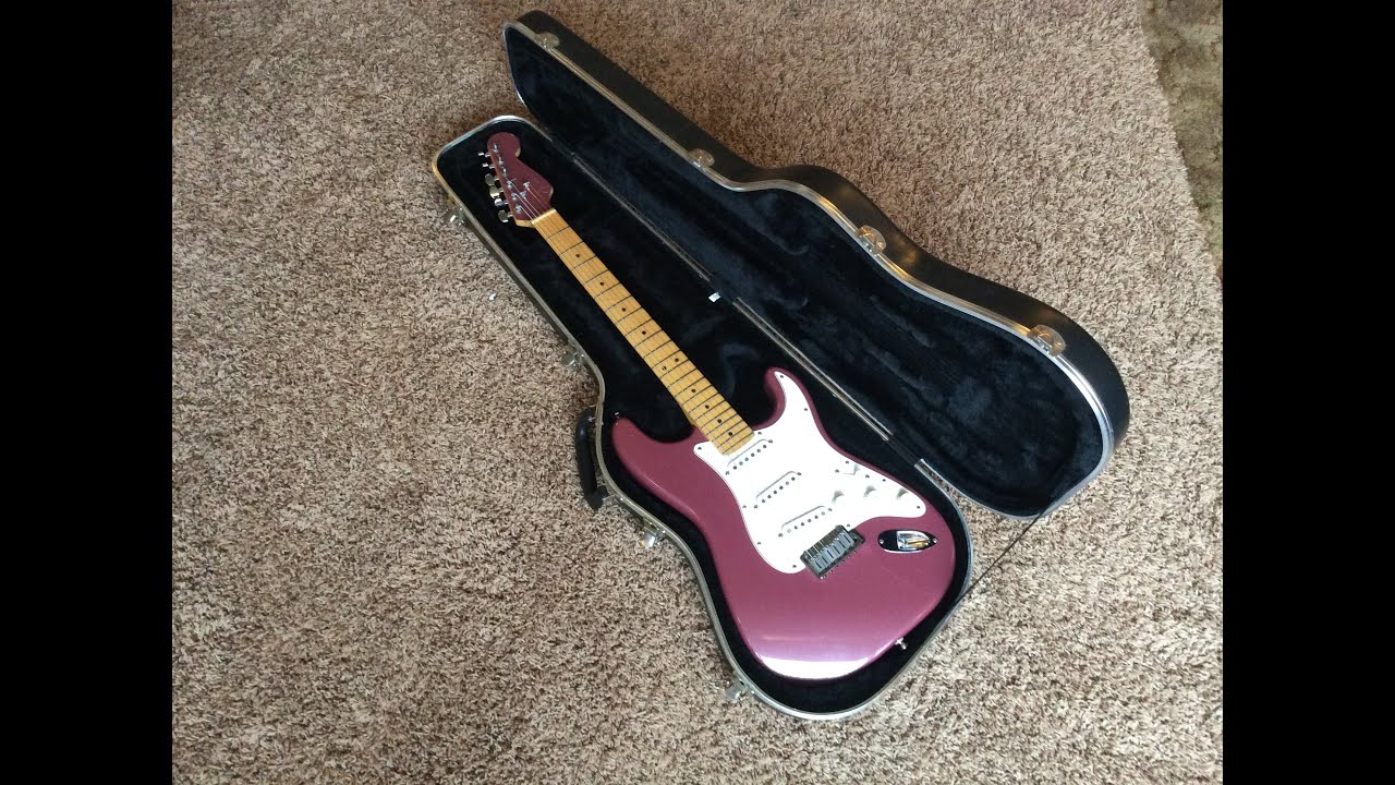 1995 Limited Edition Fender Stratocaster Burgundy Mist - YouTube