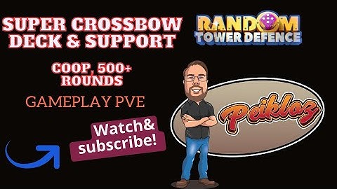 These decks (Dps & Support) made 500+ rounds at Coop in Random TD Tower Defence!