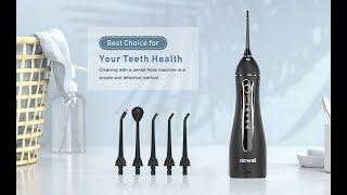Nicwell Water Dental Flosser Cordless for Teeth - How to use