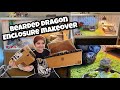 HUGE BEARDED DRAGON CAGE MAKEOVER🌱🦎