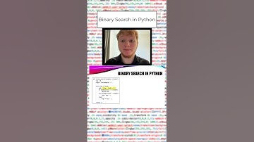 Binary search, how do we write it out in python? Find out now! #coding #programming #python #code