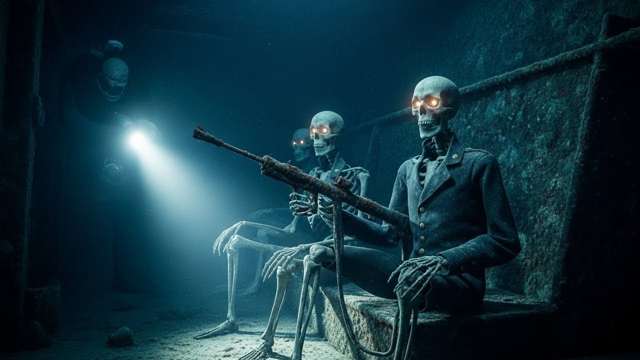 Found “LIVING” Skeletons at 3,000m Deep! Diver Freezes After Opening THIS Inside a Shipwreck!