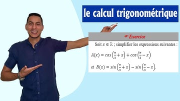 calcul trigonométrique 1 bac exercices : formules trigonométrique - formules de transformation