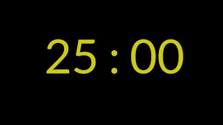 25 Minute Countup Timer - Yellow 