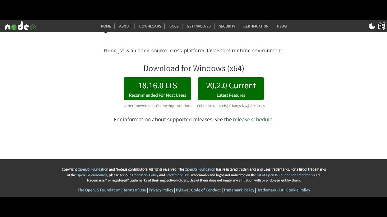 nodejs install in 2023 - YouTube