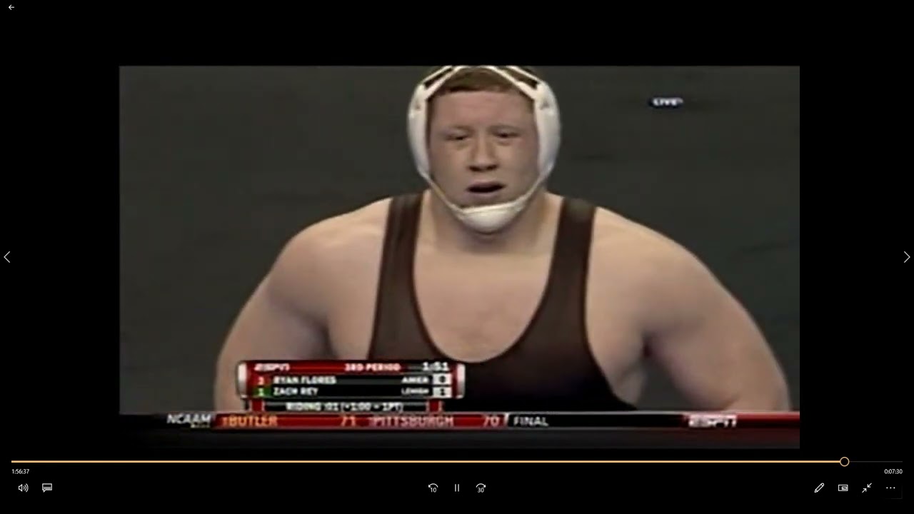2011 NCAA Finals-Zach Rey(Lehigh) vs Ryan Flores(American Univ.) at HWT