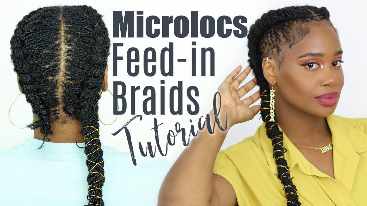 Microlocs Feed-in Braids Tutorial | KendraKenshay