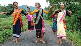 Assamese & Boro song cover dance by Umta Girls Dancing Group Part 4