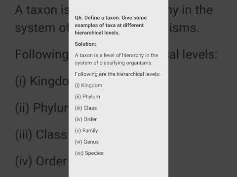 Define a taxon.