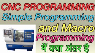Cnc Programming. Simple Programming And Macro Programming Me Kya Antar Hai. Macro Programming.
