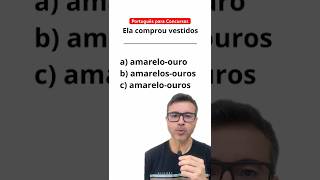 How to make the plural of compound adjectives #portuguese #enem #publiccontest #clerkcontest