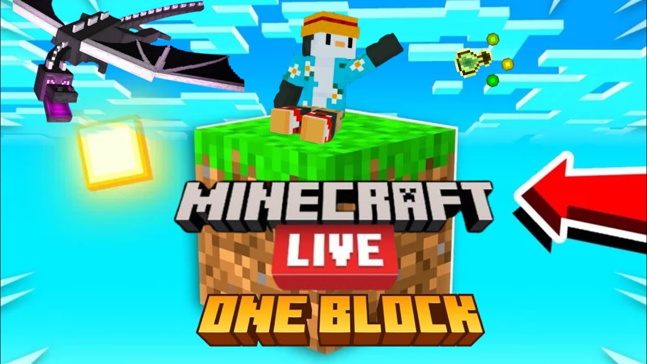 Minecraft One block 100 days survive Live stream last day - YouTube