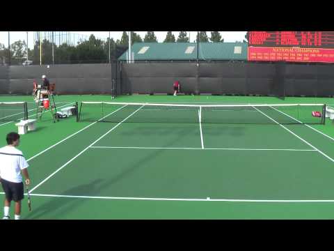 01 31 2010 USC Vs Yale men's tennis singles 1 of 21