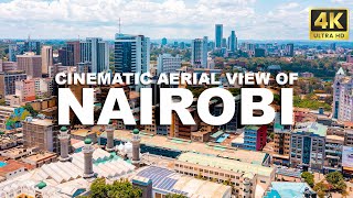 CINEMATIC AERIAL VIEW OF NAIROBI CBD-4K April 2024