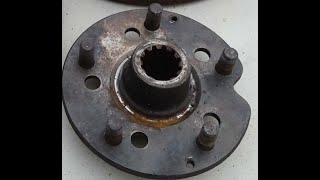 Drilling some Vanagon hubs and drums for 5 x 130mm bolt pattern