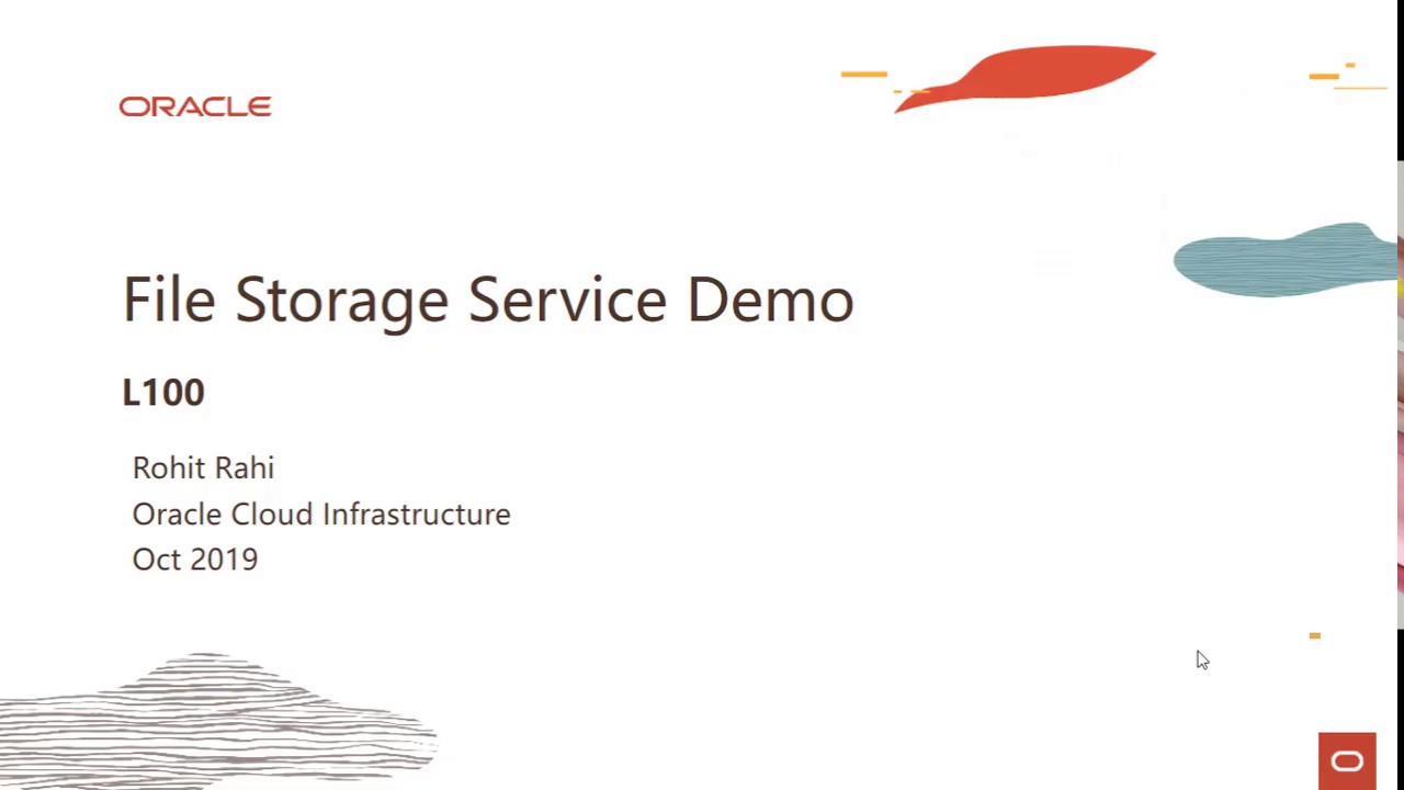 File Storage Level 100 - Part 2: File Storage Service demo - YouTube