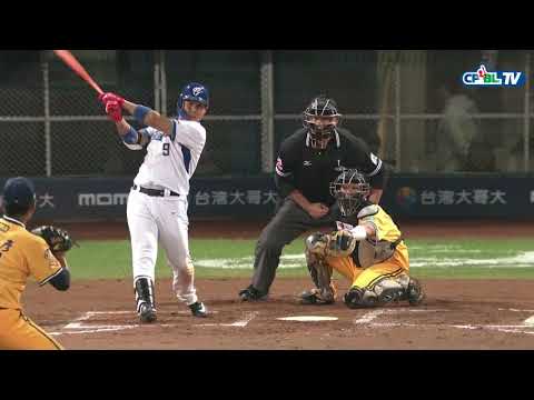 05/08 兄弟 vs 富邦 六局下，林益全擊出中外野深遠長打，鄭佳彥上場只投兩球退場