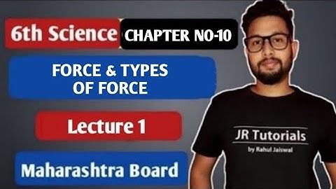 6th Science | Chapter 10 | Force & Types of Force | Lecture 1 | Maharashtra Board |
