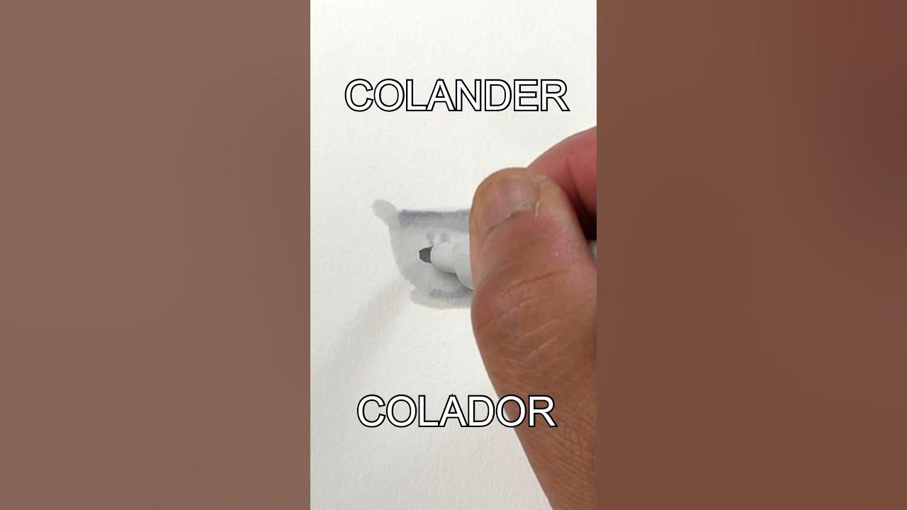 Learn Spanish! ¡Aprenda Inglés! COLANDER EL COLADOR YouTube
