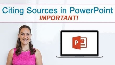 How to cite sources in PowerPoint | It