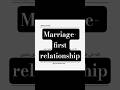 Marriage- first relationship| Ummulkhair