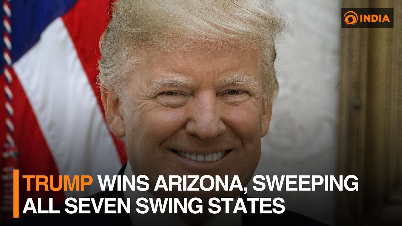 Trump wins Arizona, sweeping all seven swing states | DD India - YouTube