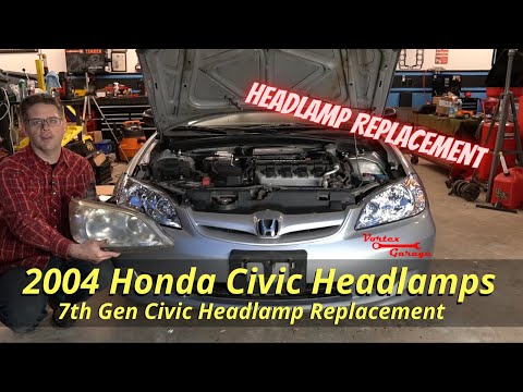 Headlamp Replacement - 2004 Honda Civic (7th Gen) - Headlight Assembly Replacement Steps