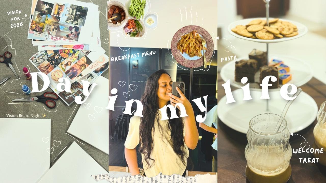 Day in my life 🎀 | Vision Board Night | Breakfast | Oiling Hair | Skin Care 🍀