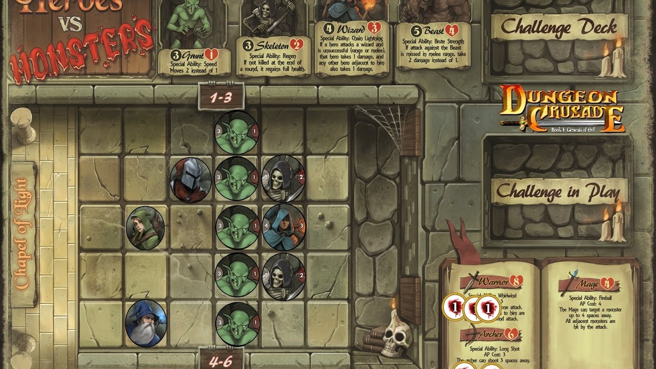 Dungeon Crusade Heroes vs Monsters reveal - YouTube