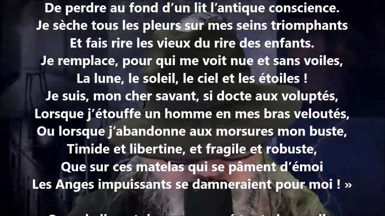 Les métamorphoses du vampire - Charles Baudelaire lu par Yvon Jean