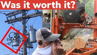CAN YOU SAW ELECTRIC POLES?