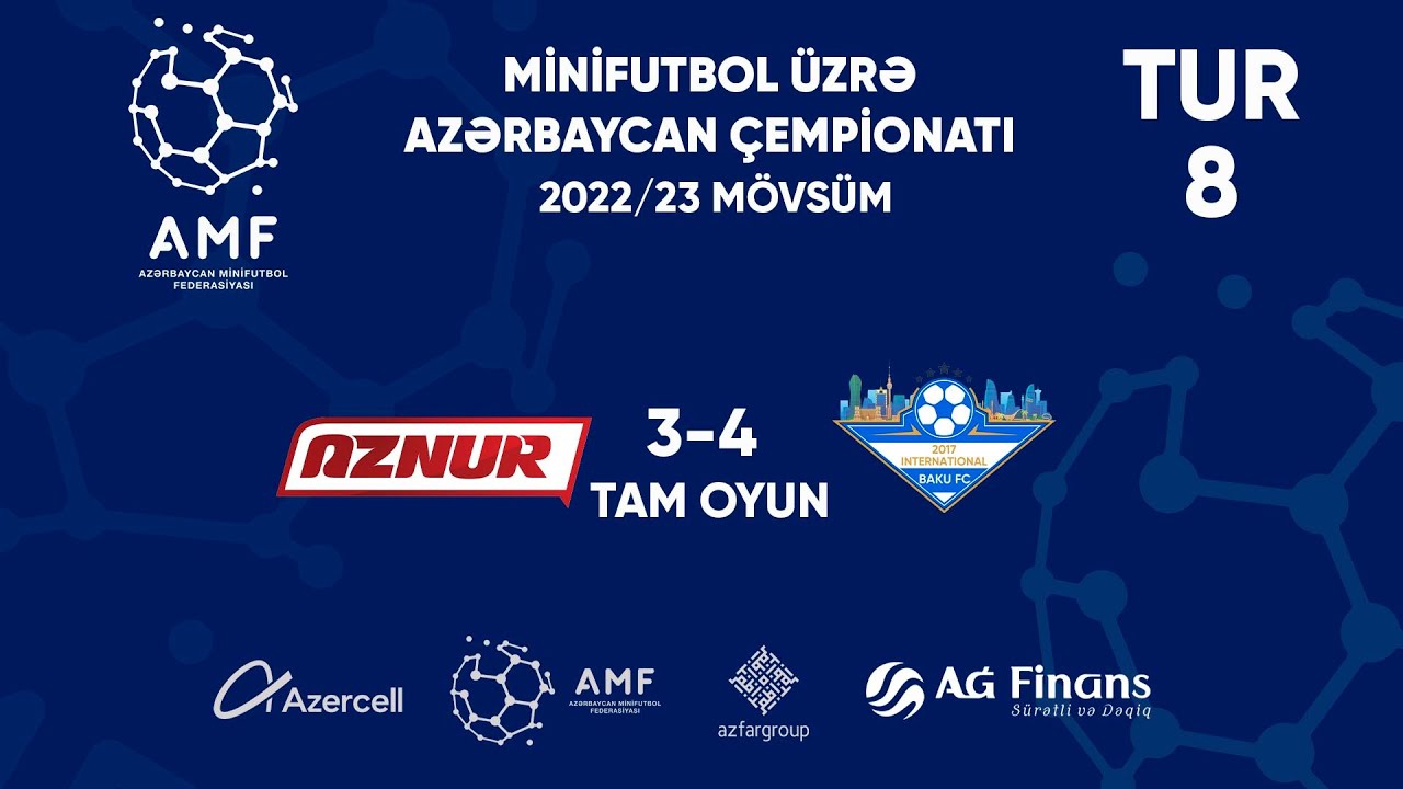 Aznur Aznur 3-4 Bakı VIII tur Minifutbol üzrə Azərbaycan çempionatı 2022/23 ...