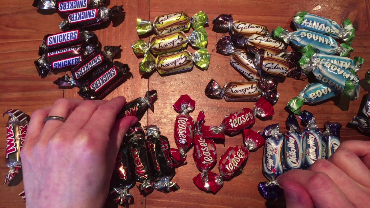 ASMR Chocolates Sorting & Sampling ~ Crinkling Wrappers & Eating Sounds