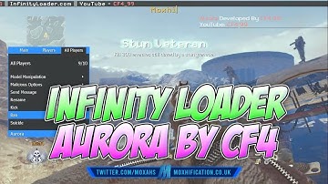 Aurora by CF4_99 GSC Mod Menu on MW2 TU9 with Infinity Loader