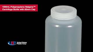 1000mL Polypropylene Nalgene™ Centrifuge Bottle with 63mm Cap | U.S. Plastic Corporation®