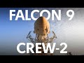 Трансляция пуска Falcon 9 (Пилотируемая миссия Crew-2 к МКС)